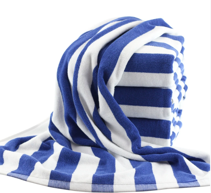 100% Cotton Yarn Dyed Color Stripe Beach Towels 75*152CM 500G