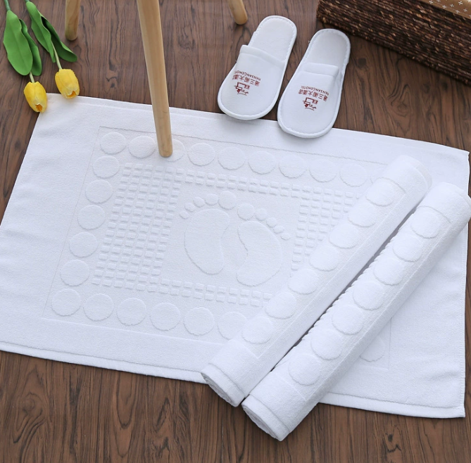 100% Cotton Jacquard Design Bath Mat 50*80CM 300G