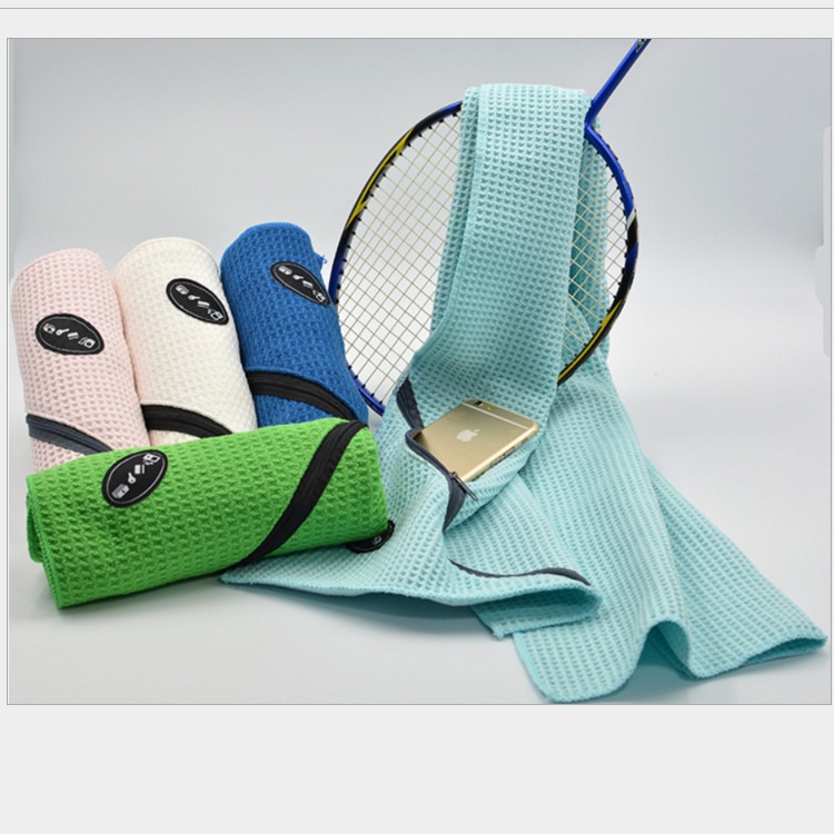 Waffle Weave Microfiber Sports Towels