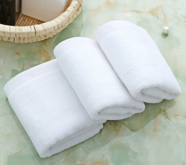 100% Cotton Plain Weave Terry Face Towels 33*33CM 61G