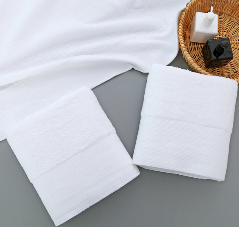 100% Cotton Satin Border Terry Salon Towels 40*80CM 180G